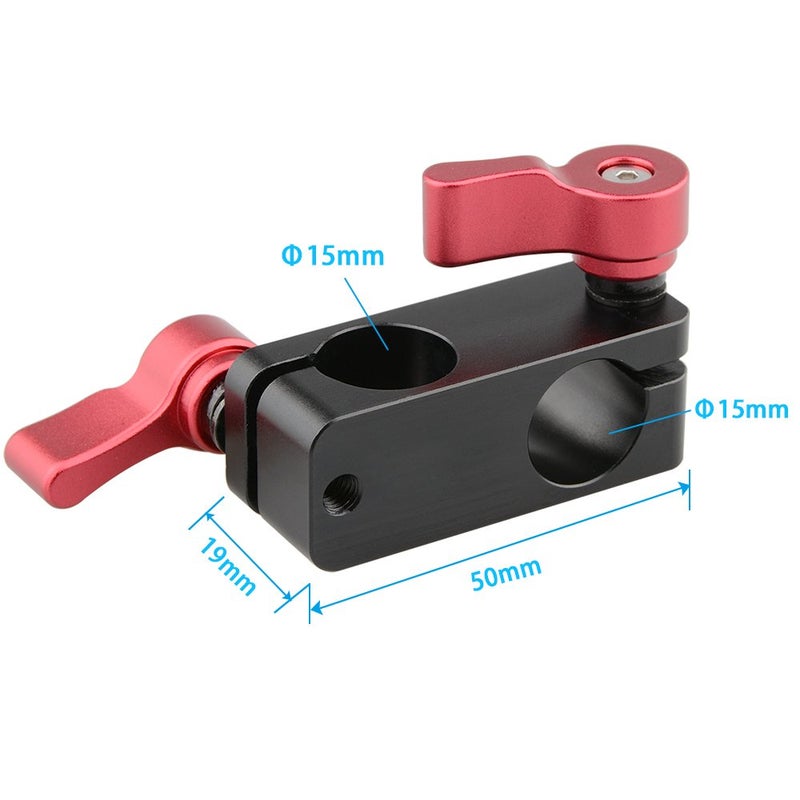 CAMVATE Right Angle Rod Clamp 15mm Rod 90 Degree Rotate for Video Camera DSLR Rig - 1101 - Image 2